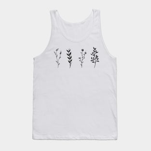 Leafs in a line Tank Top